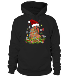 Chicken Christmas Lights Xmas Funny Cluster TShirt