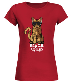 Bengal Squad Funny Cat Lover Sunglasses Squad Gift Shirt