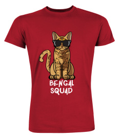 Bengal Squad Funny Cat Lover Sunglasses Squad Gift Shirt