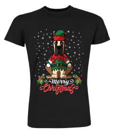 Merry Christmas Great Dane Greetings Dog Owner Elf Costume T-Shirt