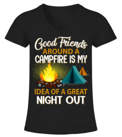 Good Friends Around A Campfire
