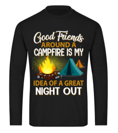 Good Friends Around A Campfire