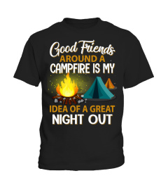Good Friends Around A Campfire