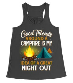 Good Friends Around A Campfire