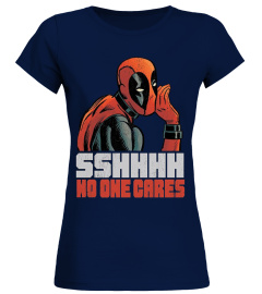 Marvel Deadpool SSHHHH No One Cares Whisper Graphic T-Shirt