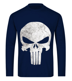 Marvel Punisher Skull Symbol Distressed Graphic T-Shirt