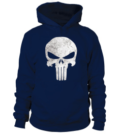 Marvel Punisher Skull Symbol Distressed Graphic T-Shirt