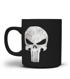 Marvel Punisher Skull Symbol Distressed Graphic T-Shirt