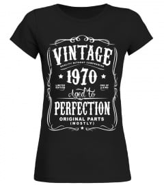 Vintage Made In 1970 Birthday Gift T-Shirt (ML) - Limited Edition