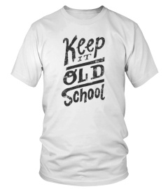  Keep It Old School T Shirt   Old School Rap T Shirt White