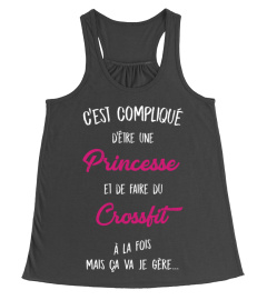 C'est compliqué d'être une princesse et une Crossfit à la fois mais ça va je gère cadeau noël anniversaire humour drôle femme cadeaux