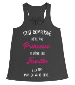 C'est compliqué d'être une princesse et une Famille à la fois mais ça va je gère cadeau noël anniversaire humour drôle femme cadeaux