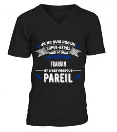 Pas super héros mais super Frangin cadeau humour drôle shirt