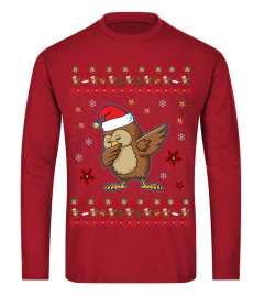 Funny Dabbing Owl Sweatshirt-Ugly Christmas sweater