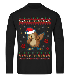 Funny Dabbing Owl Sweatshirt-Ugly Christmas sweater