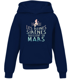 LES REINES SIRENES NAISSENT EN MARS T-SHIRT