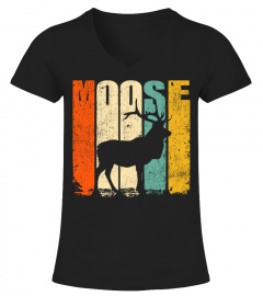 Cool Moose Shirt Vintage Retro 70s Animal Lover T-shirt