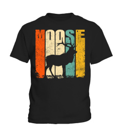 Cool Moose Shirt Vintage Retro 70s Animal Lover T-shirt