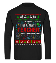 Math Teacher Ugly Christmas Sweatshirt