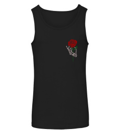 SKELETON HAND HOLDING ROSE SHIRT, TATTOO