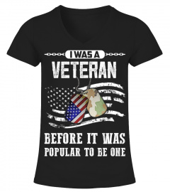 I WAS A VETERAN BEFORE IT WAS POPULAR TO BE ONE