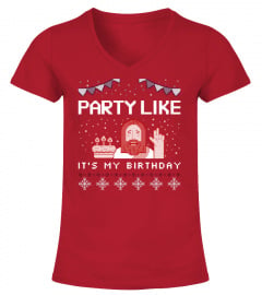 Party Jesus - Fun Ugly Christmas Sweater