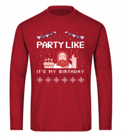 Party Jesus - Fun Ugly Christmas Sweater