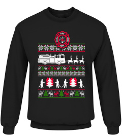 FIREFIGHTER UGLY CHRISTMAS SWEATSHIRT