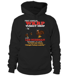 WKRP Thanksgiving Turkey Drop T-Shirt