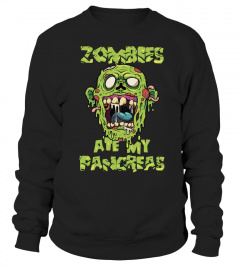 Zombies Ate My Pancreas Type 1 Diabetes Tshirt