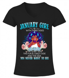 January Girl with three sides