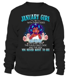 January Girl with three sides