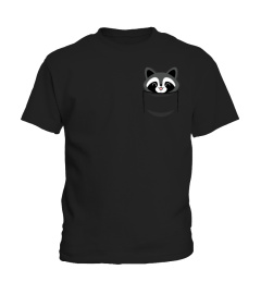 Raccon In Mini Pocket T Shirt