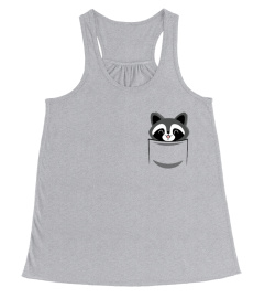 Raccon In Mini Pocket T Shirt