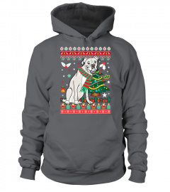 White Boxer Christmas Sweatshirt