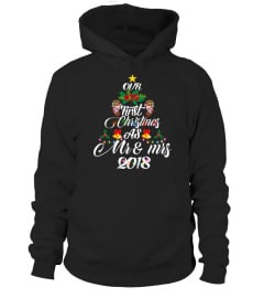 Our 1st First Christmas As Mr And Mrs 2018 Star Tree Tshirt