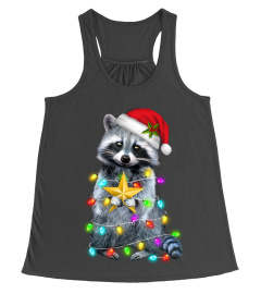 Raccoon Christmas T Shirt