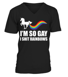 LGBT SHIRTS I’M SO GAY I SHIT RAINBOWS