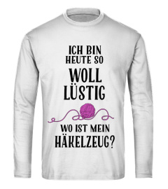 T-shirt shirt Wolllüstig Häkeln Handarbeiten lustig Wolllust Wolle Humor