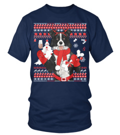 Border Collie Christmas Jumper