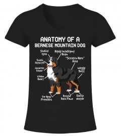Anatomy Of A Bernese Mountain Dog Funny Puppy T Shirt