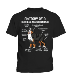 Anatomy Of A Bernese Mountain Dog Funny Puppy T Shirt