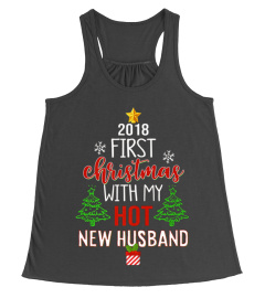 Christmas With My Hot New Husband T-Shirt 2018 Gift