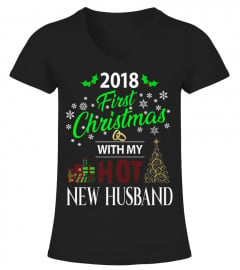 2018 First Christmas With My Hot New Husband T-Shirt