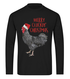 Merry cluckin christmas chicken shirt