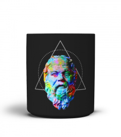 Geometric Heads - Socrates - Trippy Philosophy Mug