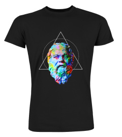 Geometric Heads - Socrates - Trippy Philosophy Shirt