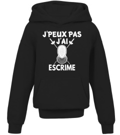 J'PEUX PAS J'AI ESCRIME T-SHIRT DROLE HUMOUR