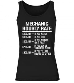 Mechanic Hourly Rate Gift Shirt
