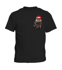 Otter Christmas Pocket T Shirt